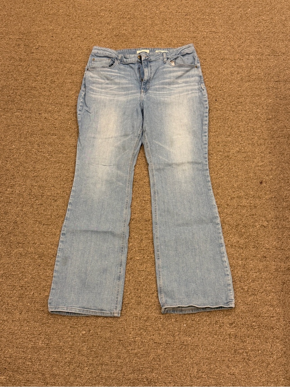 High rise bootcut jeans